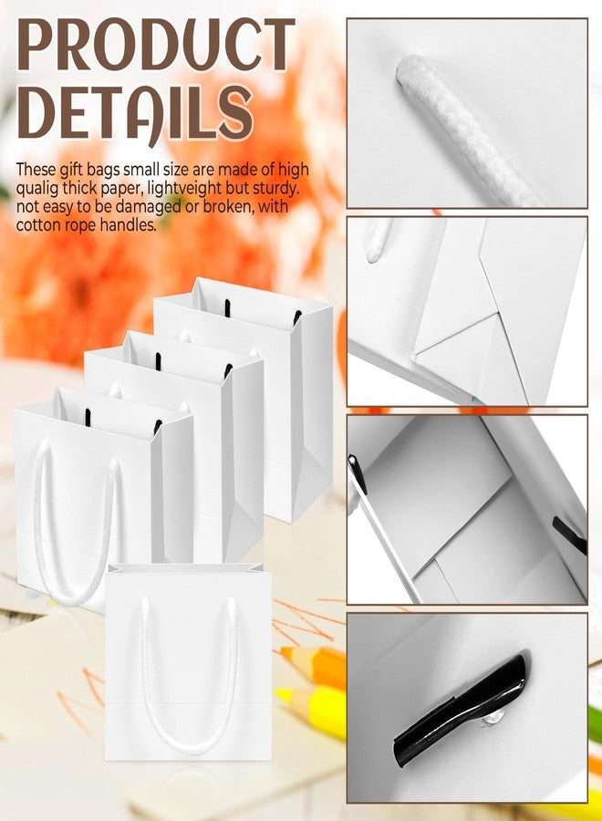 ISUSSER 20 Pack 4.7 x 2.4 x 4 Inches Extra Small Gift Bags, Mini Gift Wrap Paper Bags with Handles for Birthday Gifts, Baby Shower, Weddings, Party Favors, Graduation, Holidays, Celebrations - Image 3